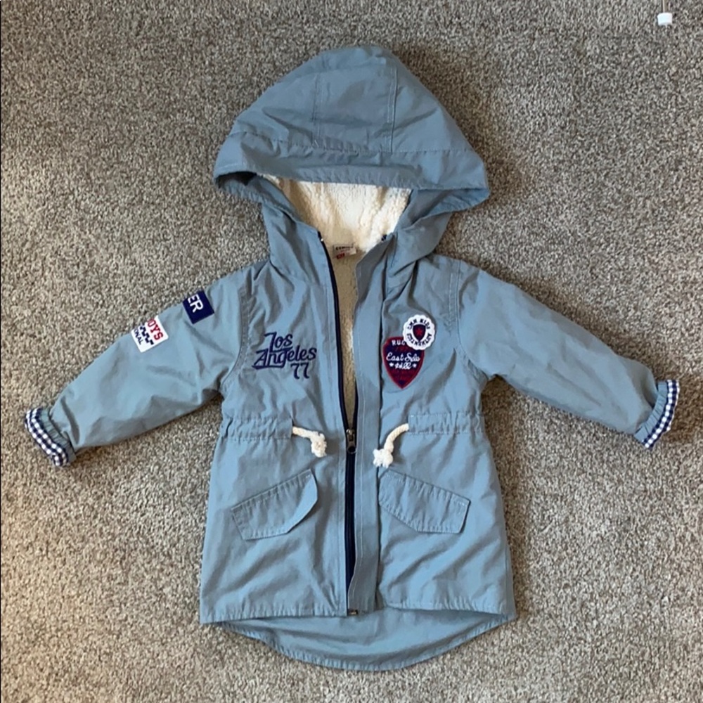 Baby Boy Lined Fall Jacket Size 12 Months - Picture 1 of 4